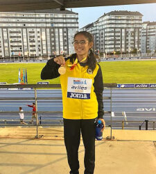 Cayetana Chirinos, del Meliz Sport, campeona de España Sub 16
