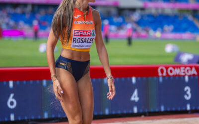 CARMEN ROSALES DESPUÉS DE SU ACTUACIÓN EN EL EUROPEO DE BIRMINGHAM